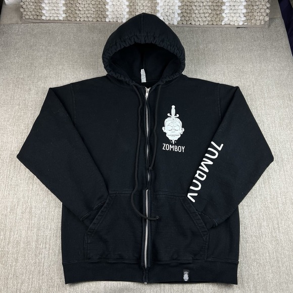 Other - Zomboy DJ Band Hoodie Medium Concert Merch Zombie SKULL HEART Dubstep EDM Rave